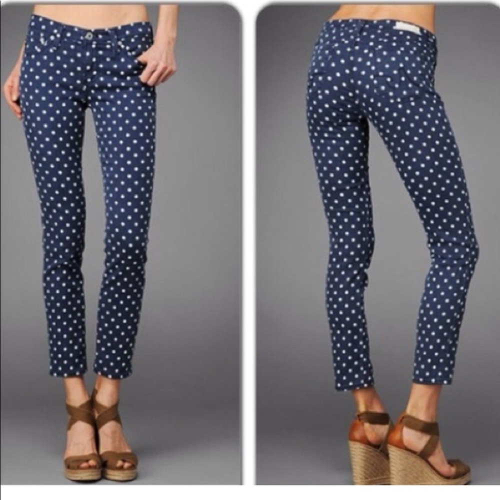 Polka dot skinny Jean (Adriano Goldschmeid)